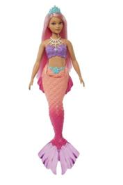 Barbie Syrenka podstawowa Lalka Pomarańczowo-różow