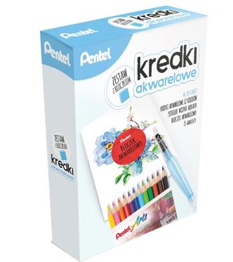 Zestaw kreatywny z kredkami akwarelowymi