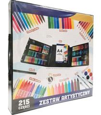 DUŻY ZESTAW ARTYSTYCZNY W WALIZCE 215 CZĘŚCI